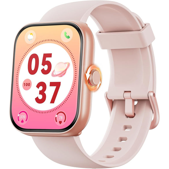 Smart Watch for Women Men,iPhone & Android Bluetooth (Answer/Call) Built-in Alexa, 1.91" HD Fitness Tracker with 105+ Sport Modes,IP68 Waterproof, Sleep/Heart Rate/SpO2/Stress Monitor (Black, 1.91)