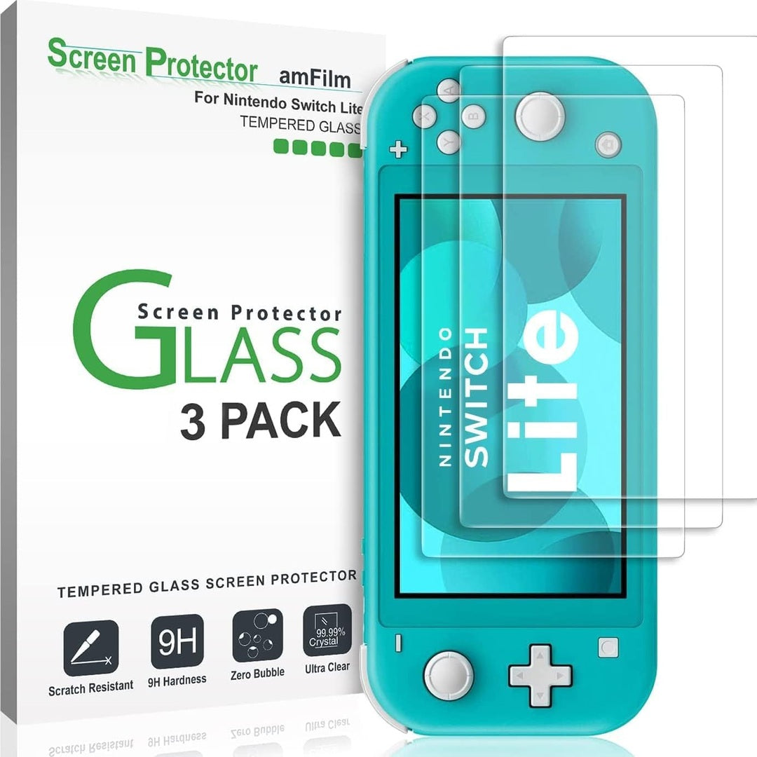 amFilm Tempered Glass Screen Protector for Nintendo Switch Lite