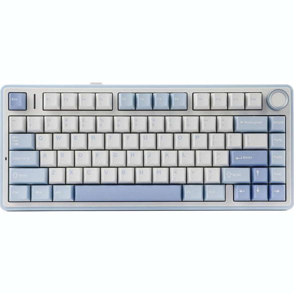 EPOMAKER x AULA F75 Gasket Mechanical Keyboard, 75% Wireless Hot Swappable Gaming Keyboard with Five-Layer Padding&Knob, Bluetooth/2.4GHz/USB-C, RGB (Black Gradient, LEOBOG Reaper Switch)