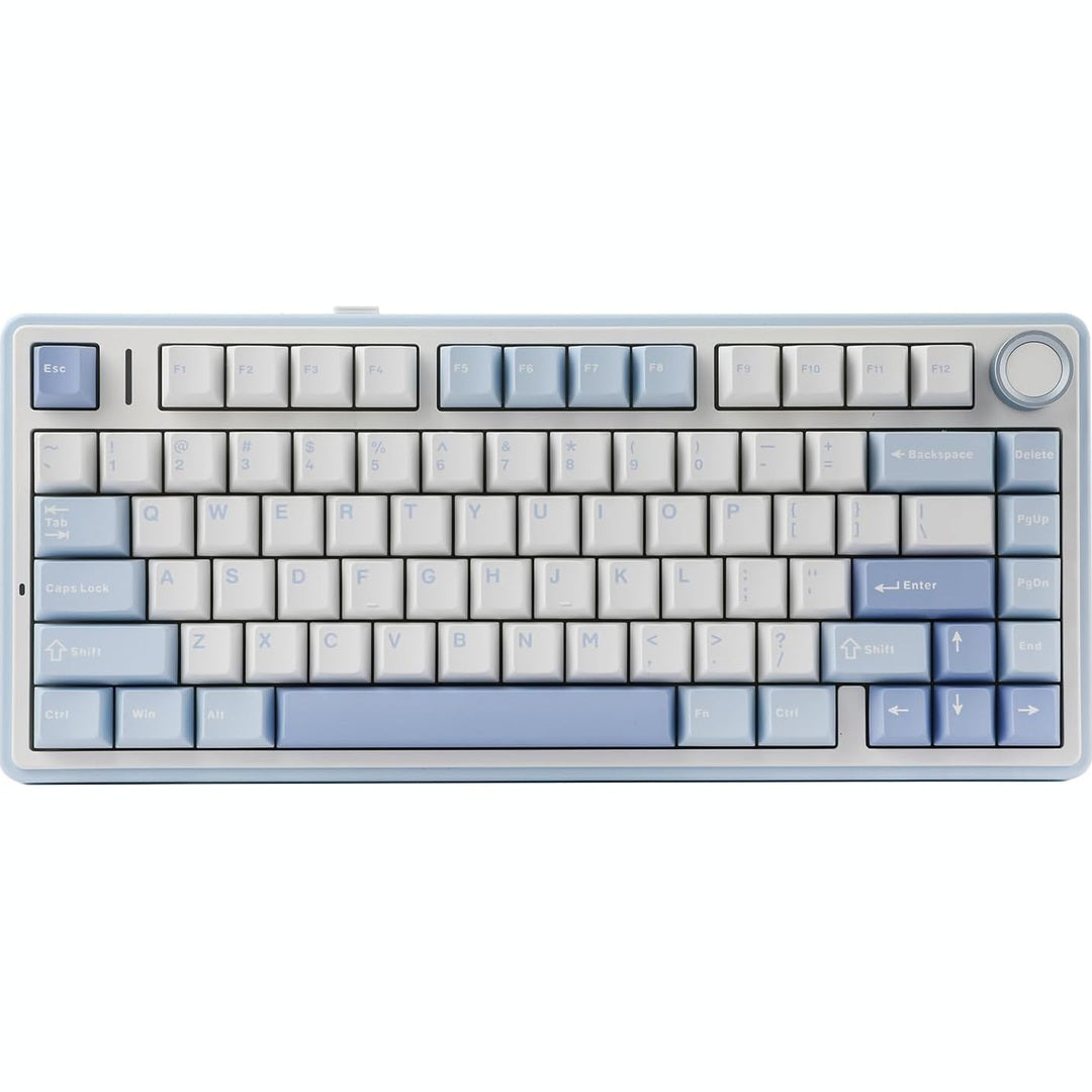 EPOMAKER x AULA F75 Gasket Mechanical Keyboard, 75% Wireless Hot Swappable Gaming Keyboard with Five-Layer Padding&Knob, Bluetooth/2.4GHz/USB-C, RGB (Black Gradient, LEOBOG Reaper Switch)