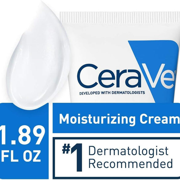 CeraVe Moisturizing Cream, Body and Face Moisturizer for Dry Skin, Body Cream with Hyaluronic Acid and Ceramides, 19 Ounce
