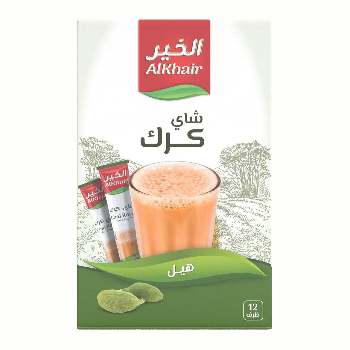 Emoji Al Khair Karak Tea with cardamom 20g*12 Sticks
