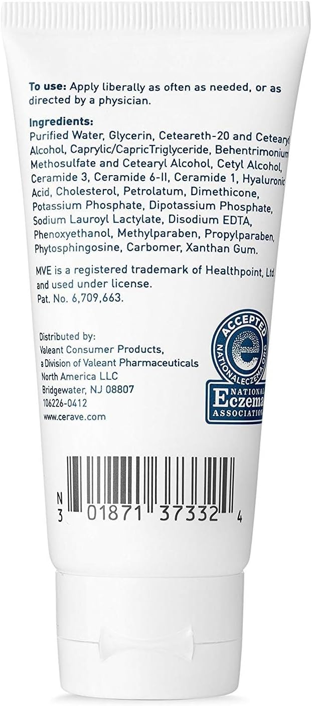 CeraVe Moisturizing Cream, Body and Face Moisturizer for Dry Skin, Body Cream with Hyaluronic Acid and Ceramides, 19 Ounce