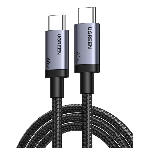 UGREEN USB C to USB C Cable 60 W PD 3.0, PPS USB-C Charging Cable Compatible with iPhone 17 Pro Max, iPhone Air, iPhone 16 15 Pro Max, Galaxy S25 S24 MacBook Air M2 iPad Pro, Air 5/Mini, Pixel 9 etc