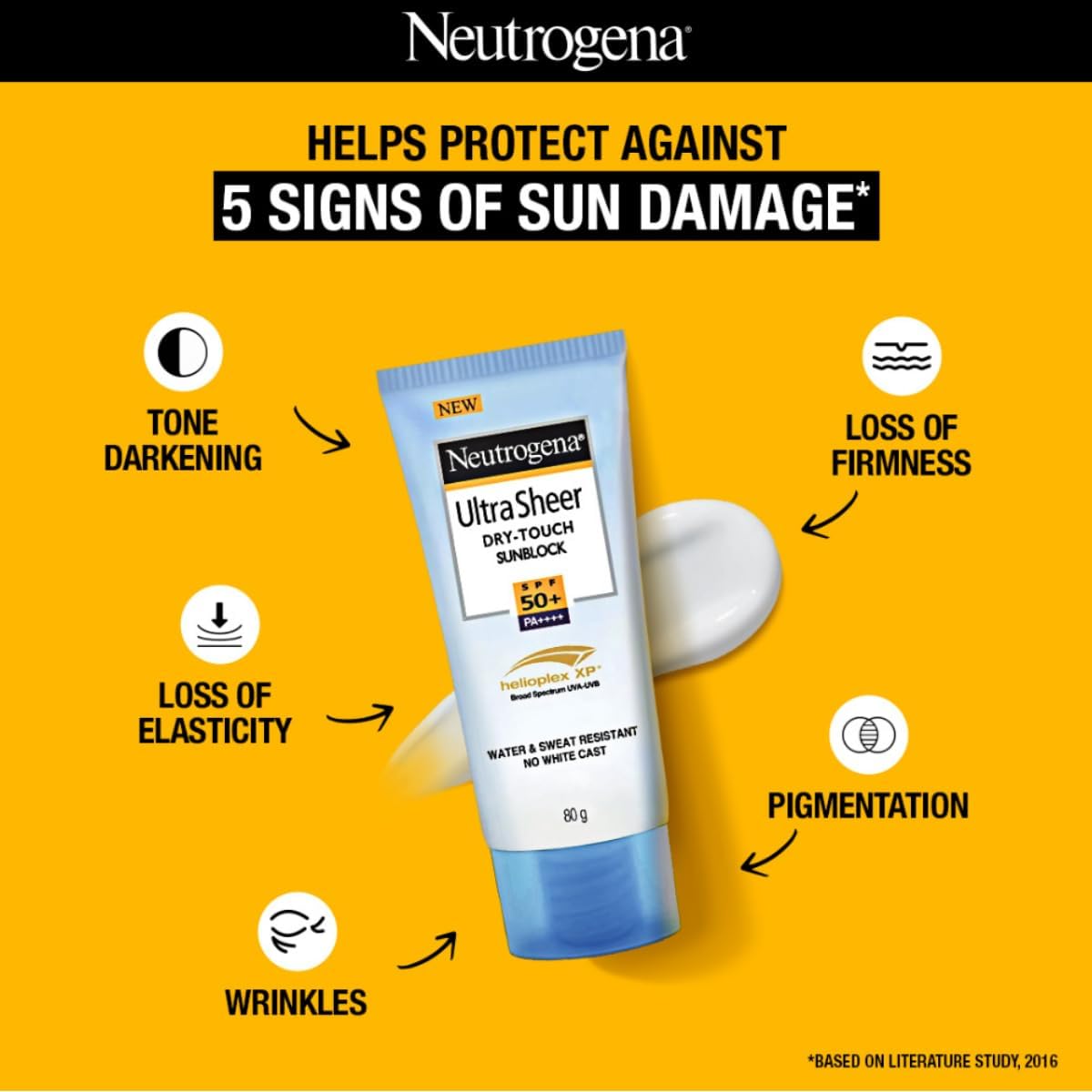 Neutrogena Ultra Sheer Dry Touch Sunblock SPF 50+ Sunscreen (White,80 g))