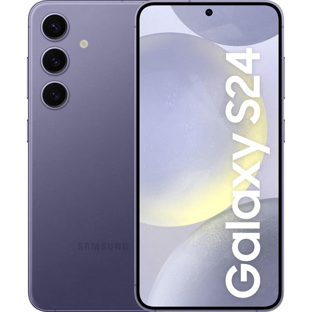 SAMSUNG Galaxy S24, AI Phone, 128GB Storage, Cobalt Violet, 8GB RAM, Android Smartphone, 50MP Camera, Long Battery Life (KSA Version)