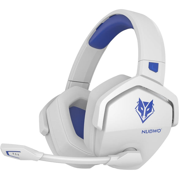 NUBWO G06 Wireless Gaming Headphones for PC/Ps5/PS4/NS/Mobile, 2.4 GHz + 5.3 Bluetooth, Wireless Headphones with Microphone 7.1 Sound Quality Without Loss of Low Latency, Lasting Over 100+ Hours