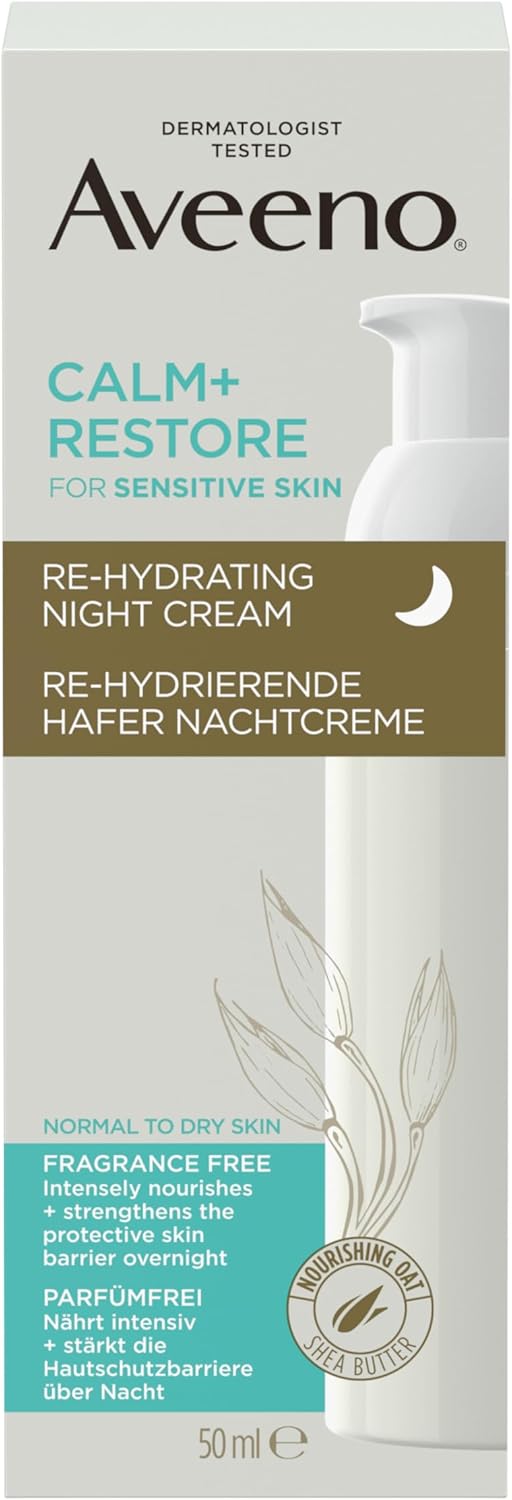 Aveeno CALM+RESTORE Re-Hydrating Oat Night Cream (50 ml)