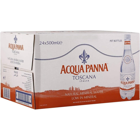 Acqua Panna Plastic Bottle Mineral Water - 24 Count/500 ml