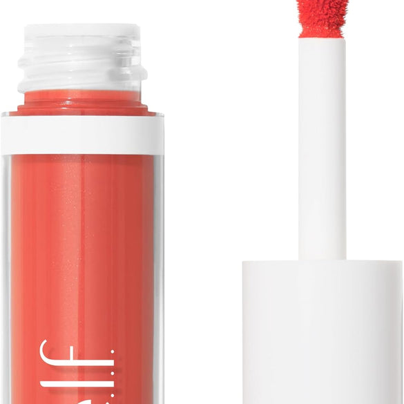 e.l.f. Camo Liquid Blush, Long-Lasting Liquid Blush For High-Pigment Colour, Creates A Soft, Dewy Finish, Vegan & Cruelty-Free, Coral Crush - Coral Crush