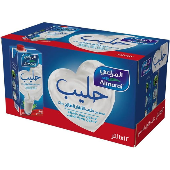 Almarai Uht Low Fat Milk With Vitamin In Tetra Pack, 12 X 1 Litre