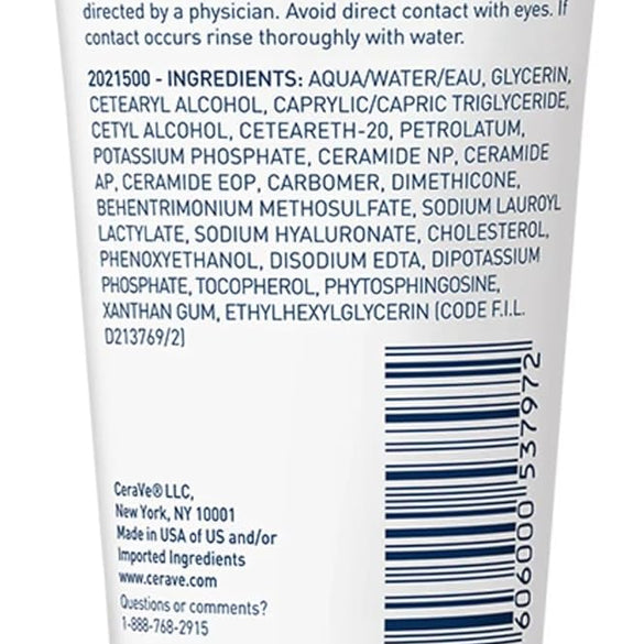 CeraVe Moisturizing Cream, Body and Face Moisturizer for Dry Skin, Body Cream with Hyaluronic Acid and Ceramides, 19 Ounce