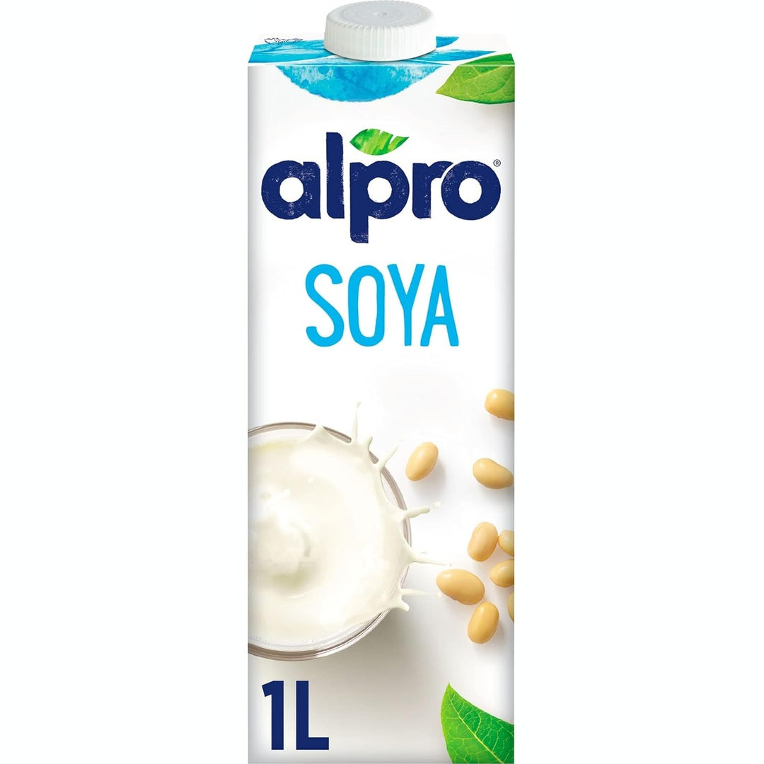 Alpro Soy Drink 100% Vegan, Gluten Free, Dairy Free, Suitable for Vegetarians, Naturally Lactose Free, 1 Litre