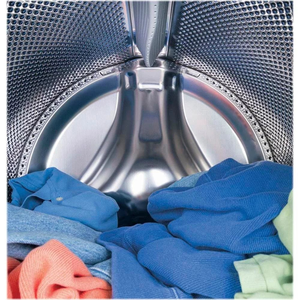 GE – 4.5 Cu. Ft. Stackable Front Load Washer – White