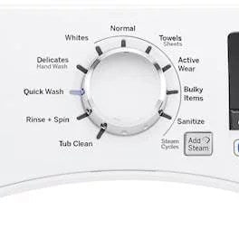 GE – 4.5 Cu. Ft. Stackable Front Load Washer – White