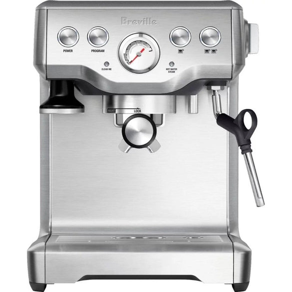 Breville – the Infuser Manual Espresso Machine with 15 bars of pressure, Milk Frother and Water filtration – Silver