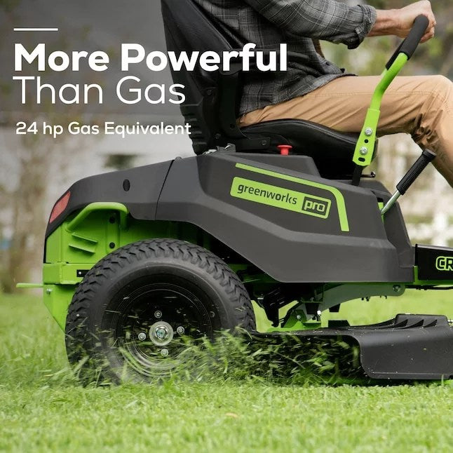 Greenworks Pro Crossover Zero Turn 42-in Lithium Ion Electric Riding Lawn Mower