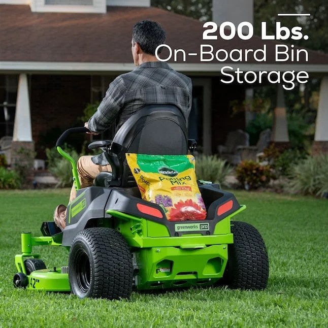 Greenworks Pro Crossover Zero Turn 42-in Lithium Ion Electric Riding Lawn Mower