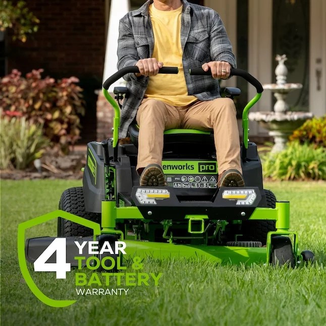 Greenworks Pro Crossover Zero Turn 42-in Lithium Ion Electric Riding Lawn Mower