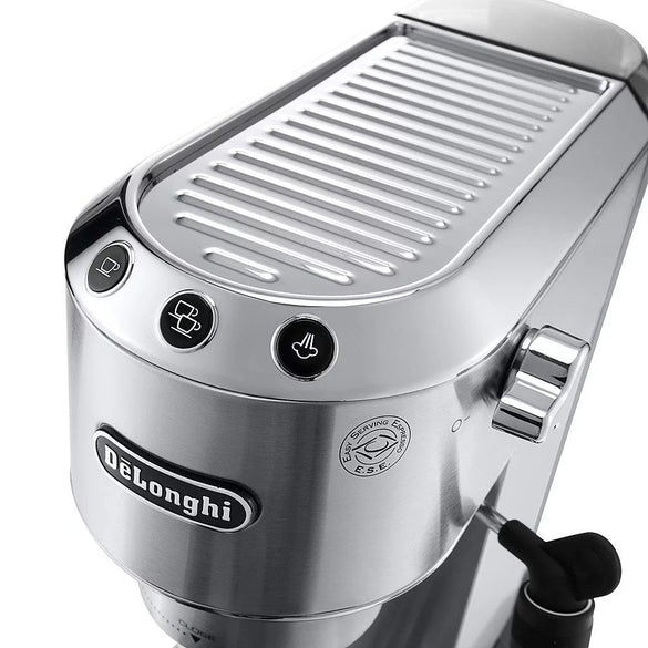 De’Longhi – DEDICA Espresso Machine with 15 bars of pressure and Milk Frother – Metal
