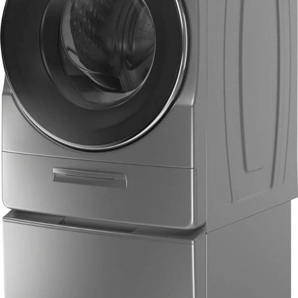 Whirlpool – 4.5 Cu. Ft. High Efficiency Stackable Front Load Washer with Steam and Load & Go XL Dispenser – Chrome shadow