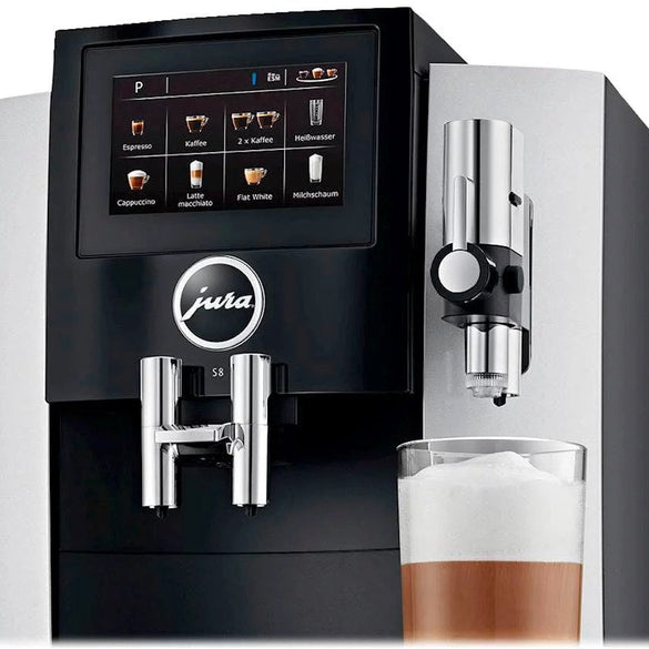 Jura S8 Espresso Machine with 15 bars of pressure and Milk Frothier