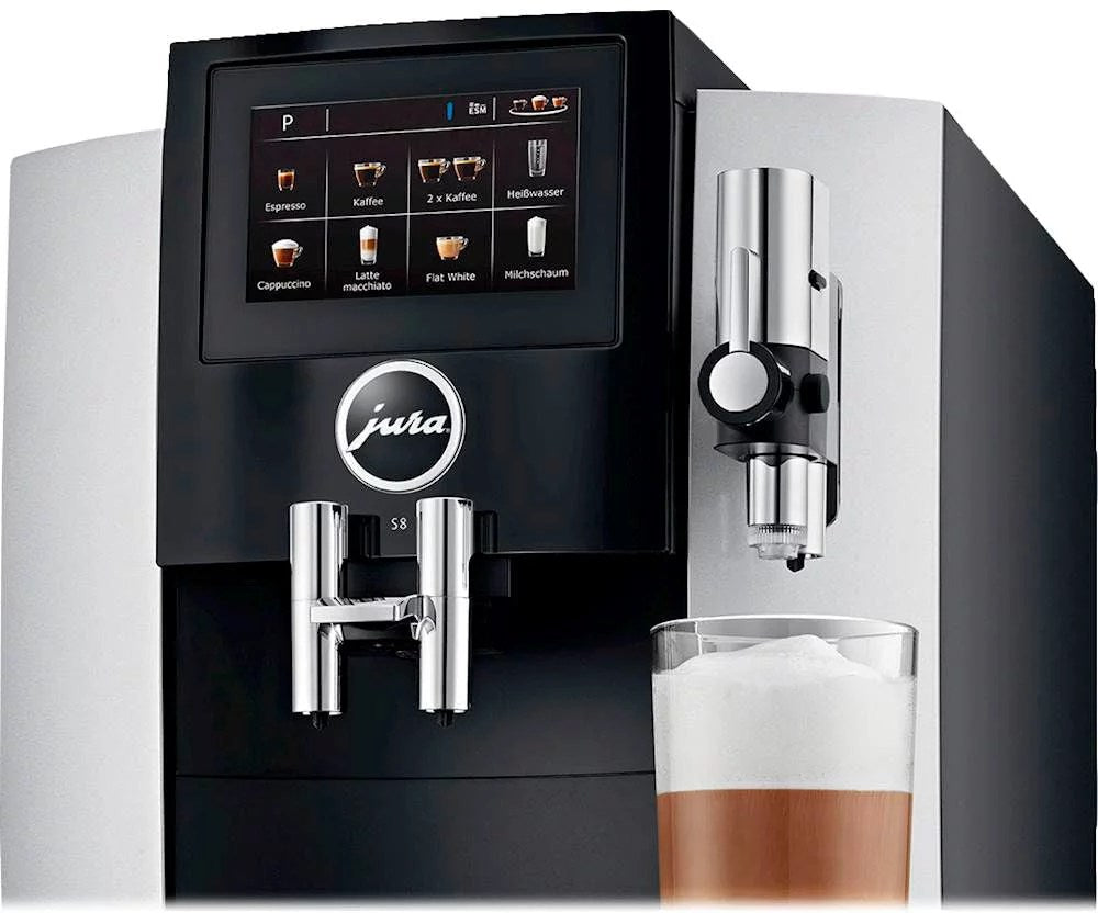 Jura S8 Espresso Machine with 15 bars of pressure and Milk Frothier