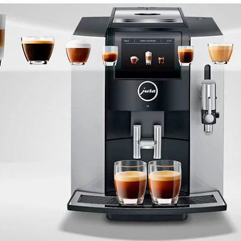 Jura S8 Espresso Machine with 15 bars of pressure and Milk Frothier