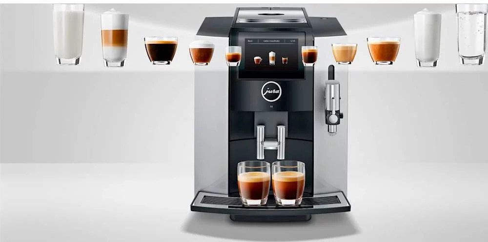Jura S8 Espresso Machine with 15 bars of pressure and Milk Frothier