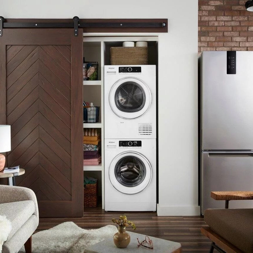 Whirlpool – 2.3 Cu. Ft. High Efficiency Stackable Front Load Washer with Detergent Dosing Aid – White