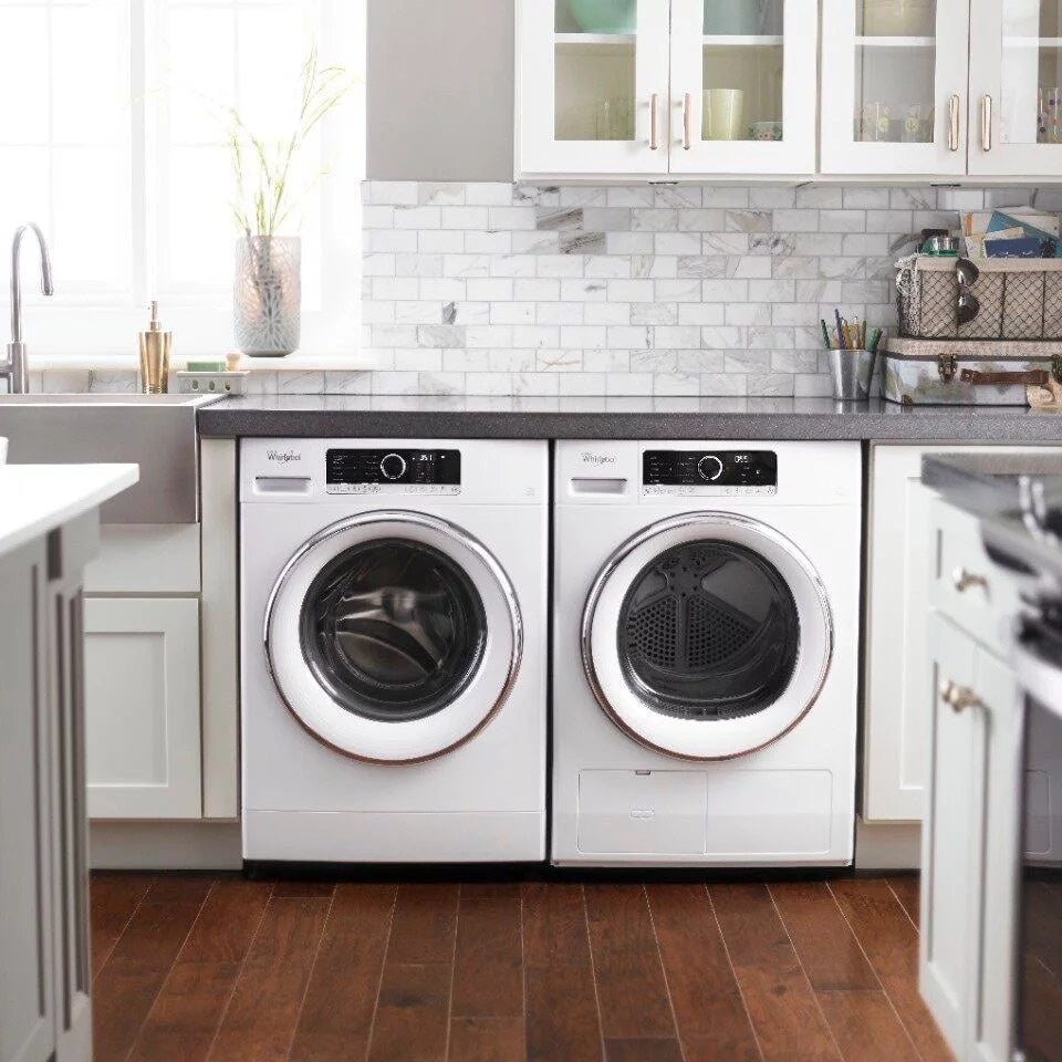 Whirlpool – 2.3 Cu. Ft. High Efficiency Stackable Front Load Washer with Detergent Dosing Aid – White