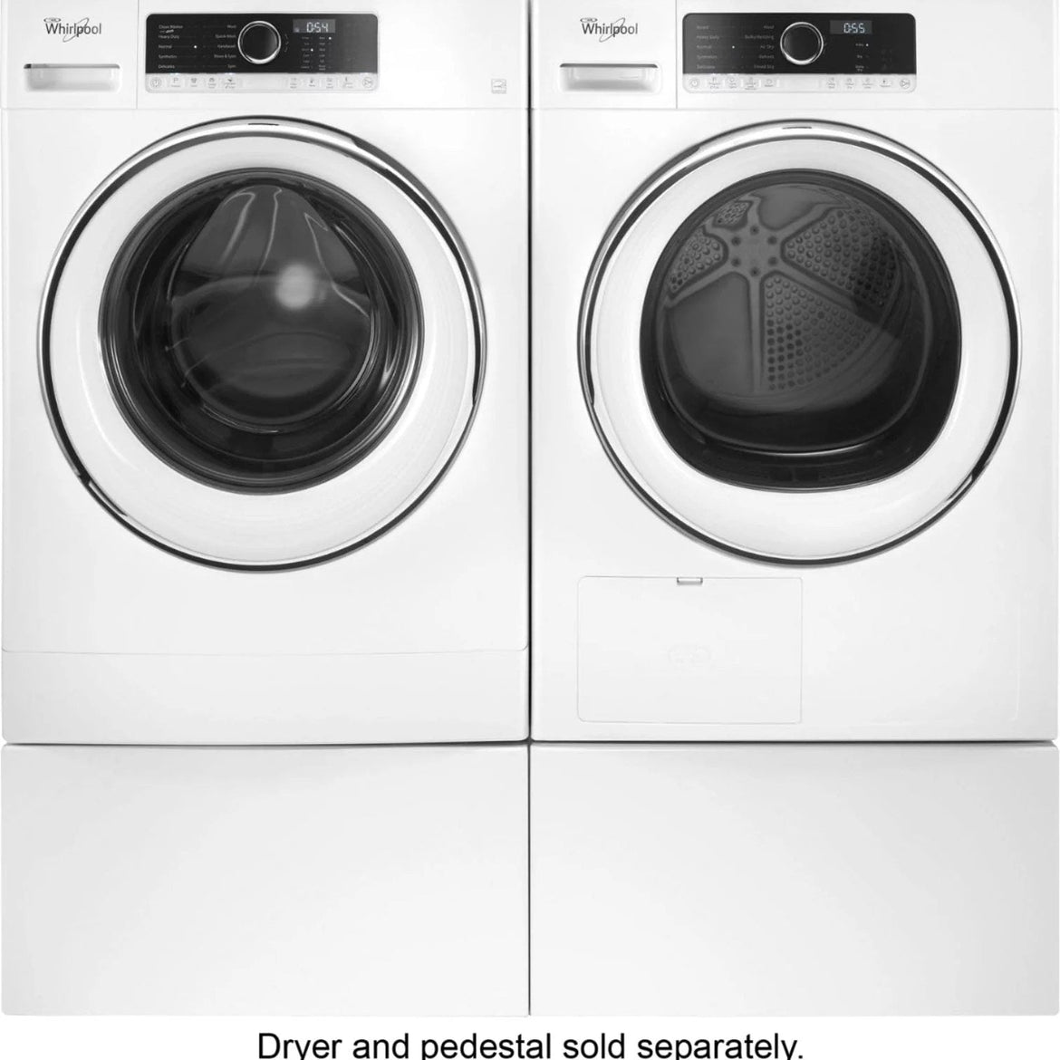 Whirlpool – 2.3 Cu. Ft. High Efficiency Stackable Front Load Washer with Detergent Dosing Aid – White