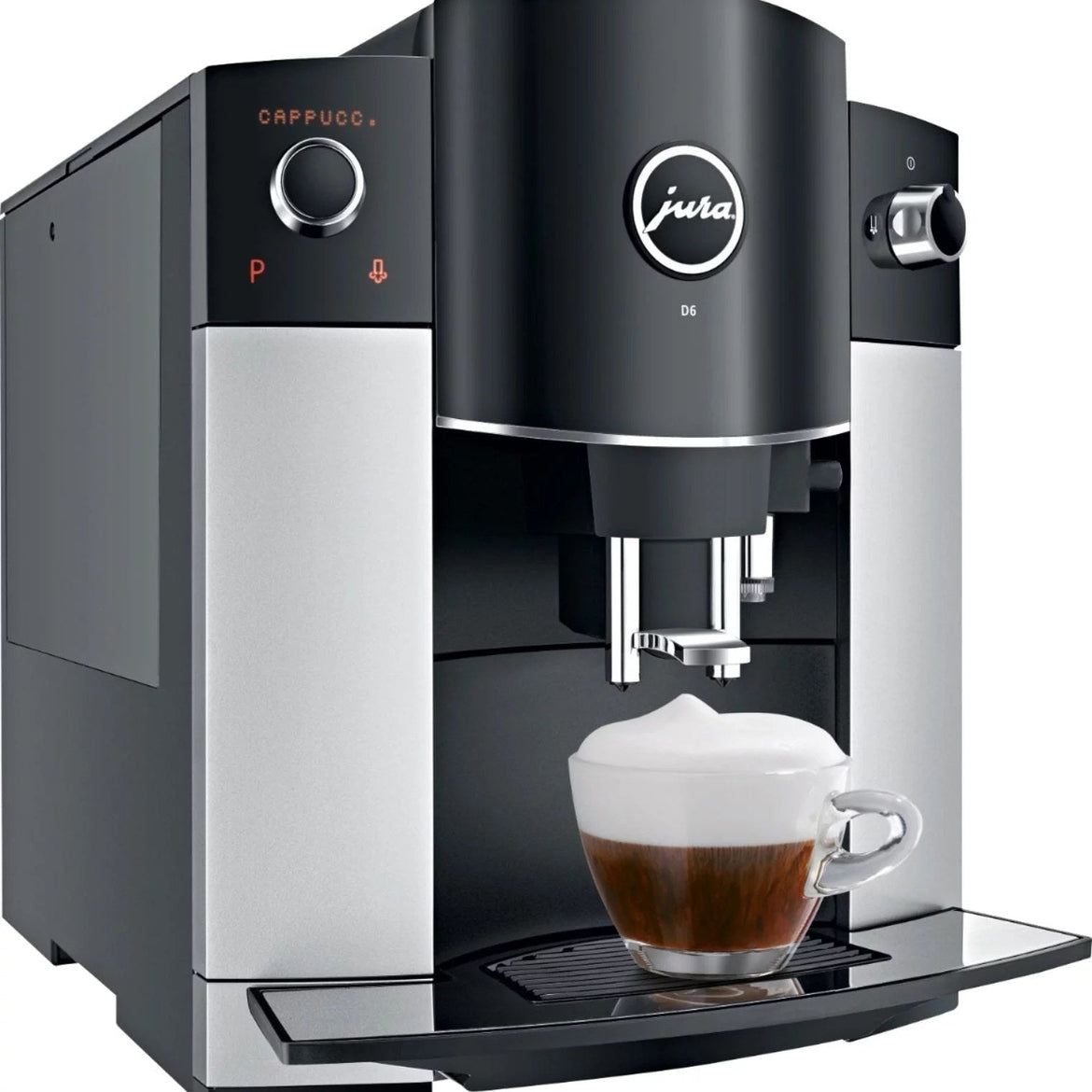 Jura D6 Automatic Coffeemaker and Espresso Machine Platinum