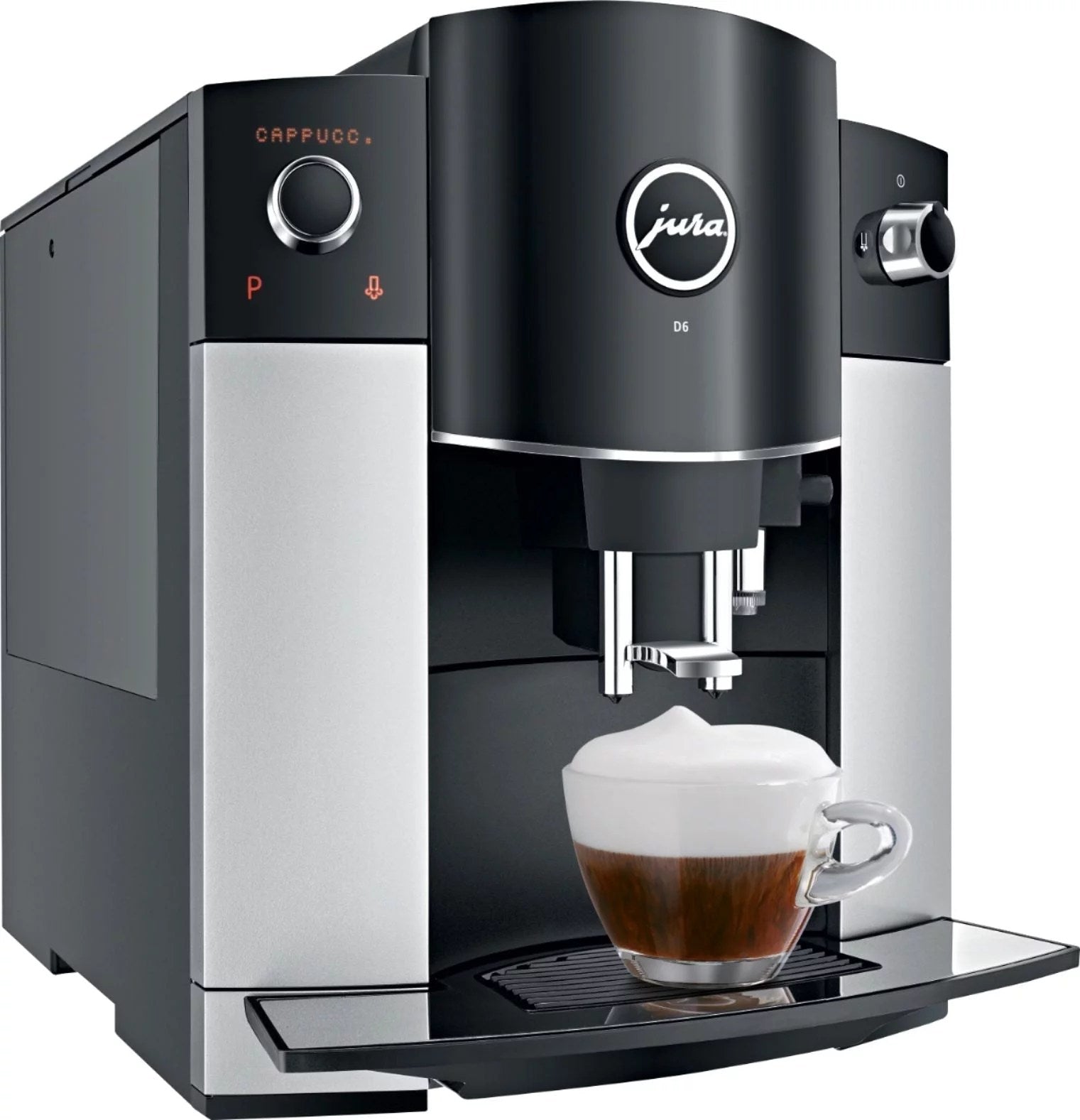 Jura D6 Automatic Coffeemaker and Espresso Machine Platinum