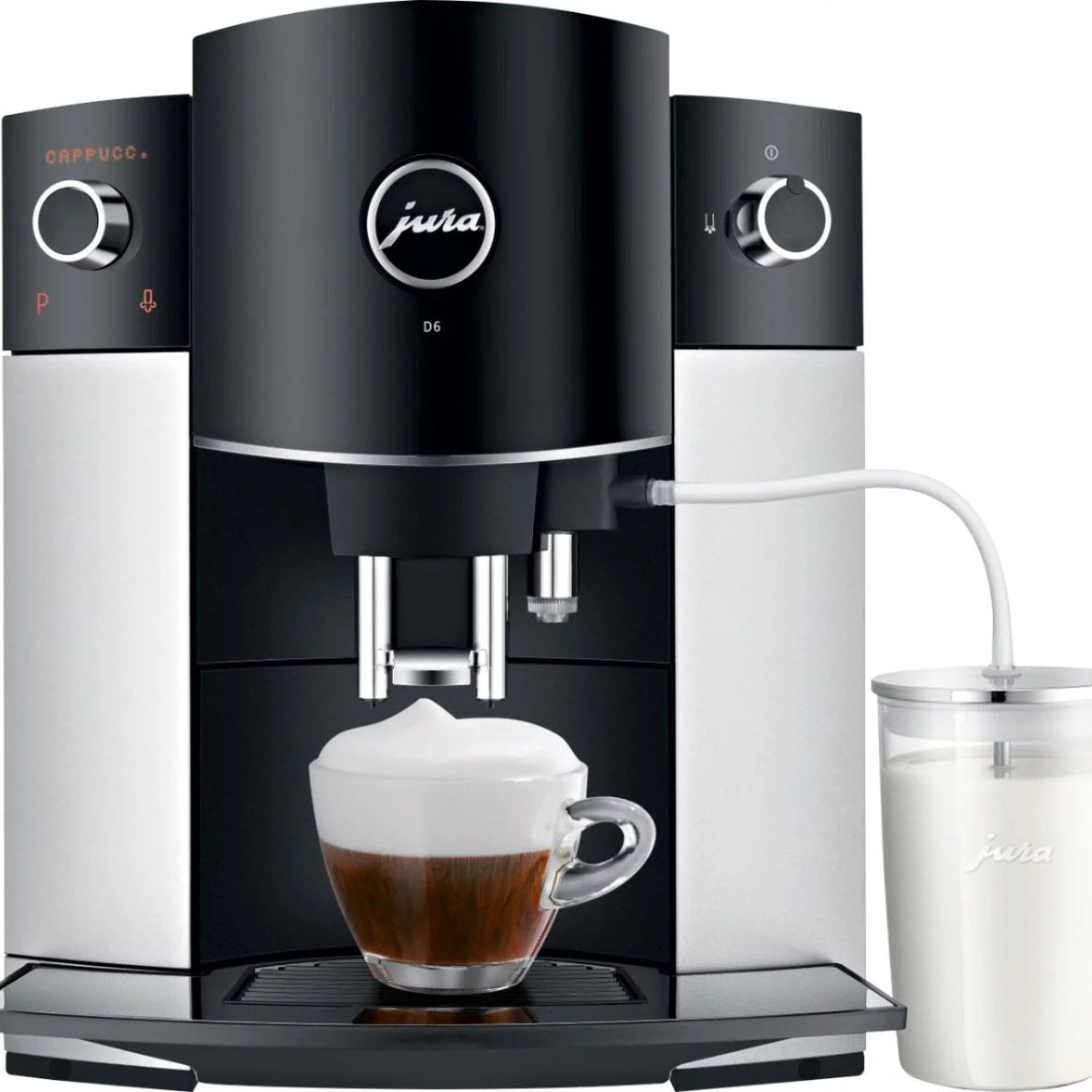 Jura D6 Automatic Coffeemaker and Espresso Machine Platinum