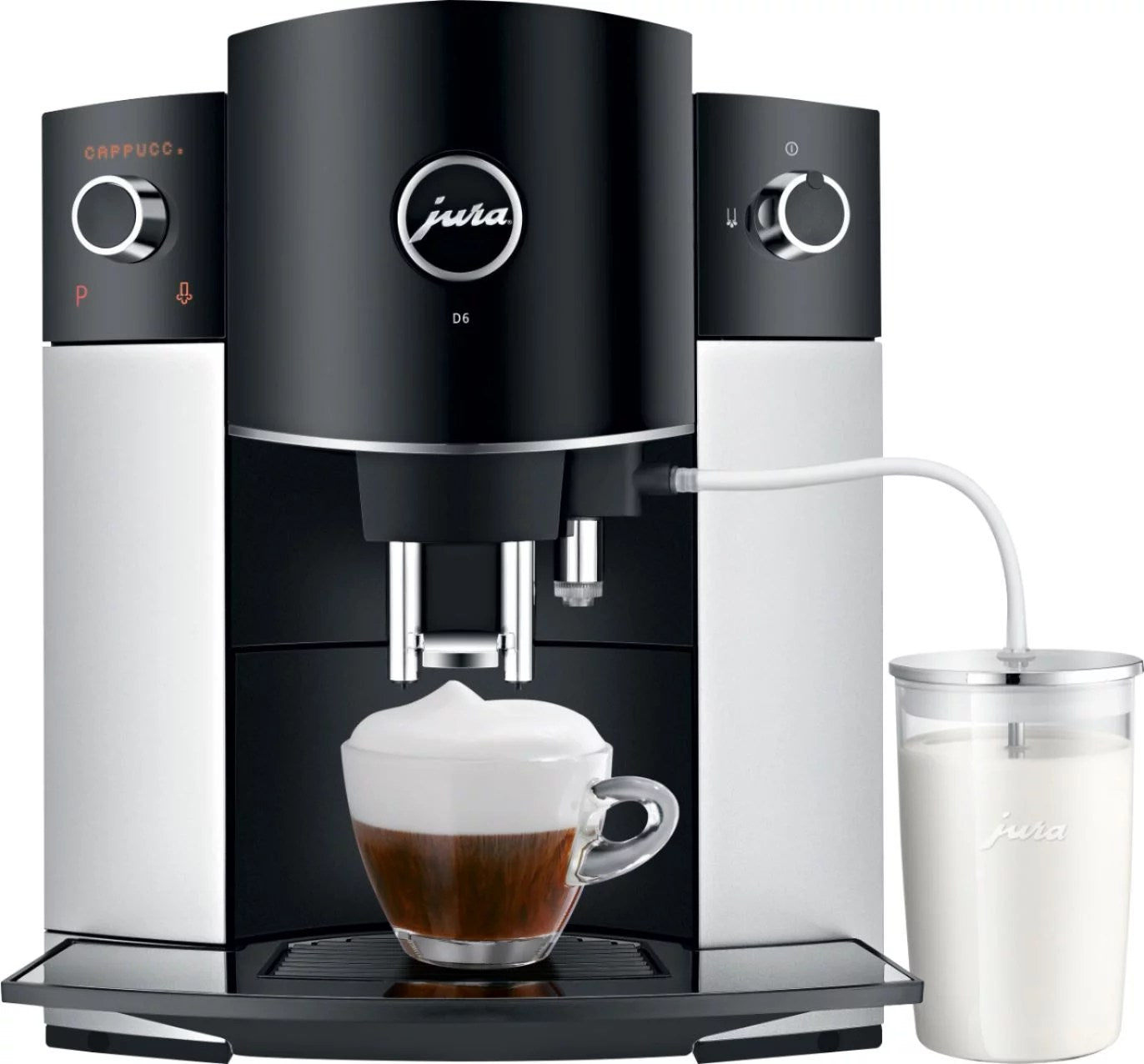 Jura D6 Automatic Coffeemaker and Espresso Machine Platinum