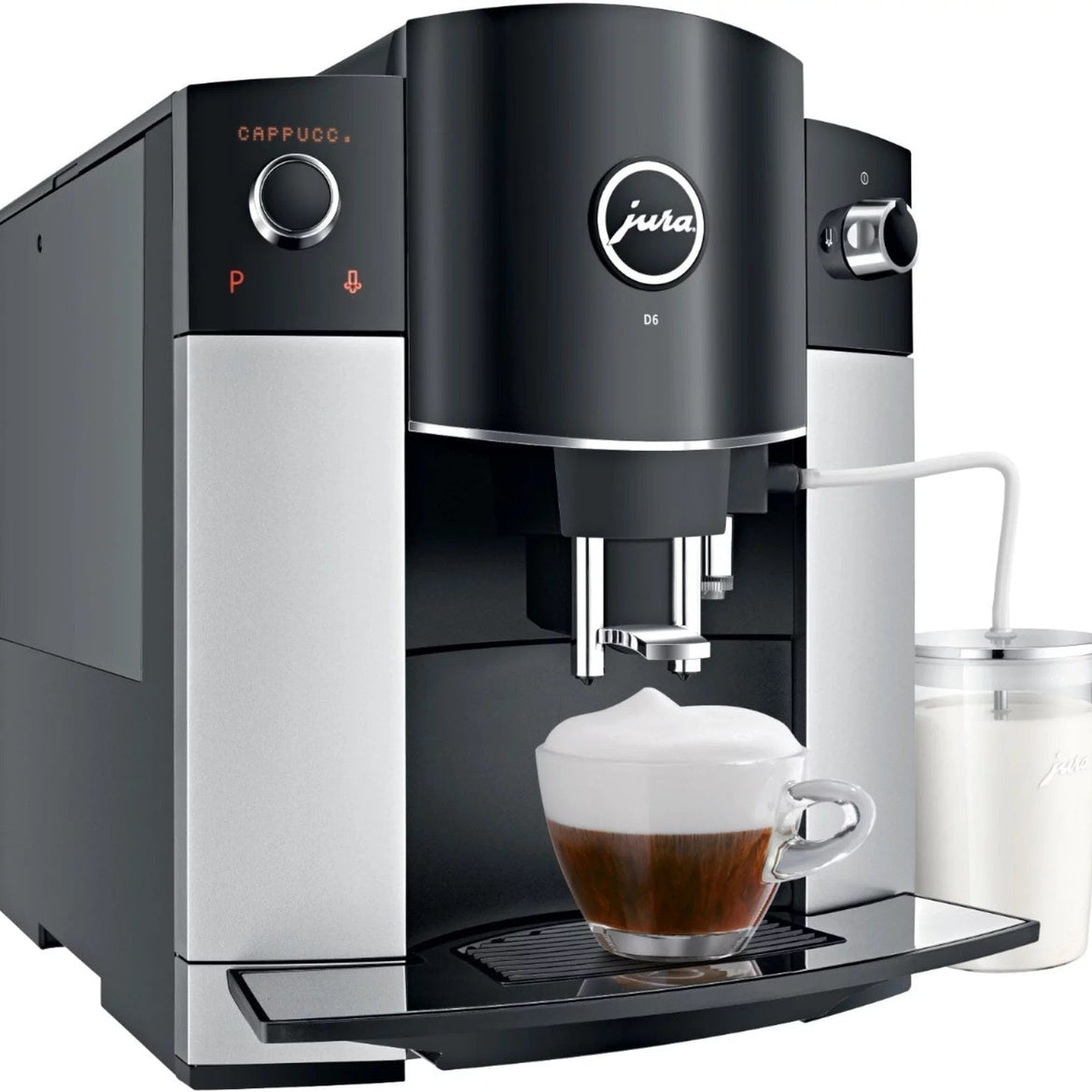 Jura D6 Automatic Coffeemaker and Espresso Machine Platinum