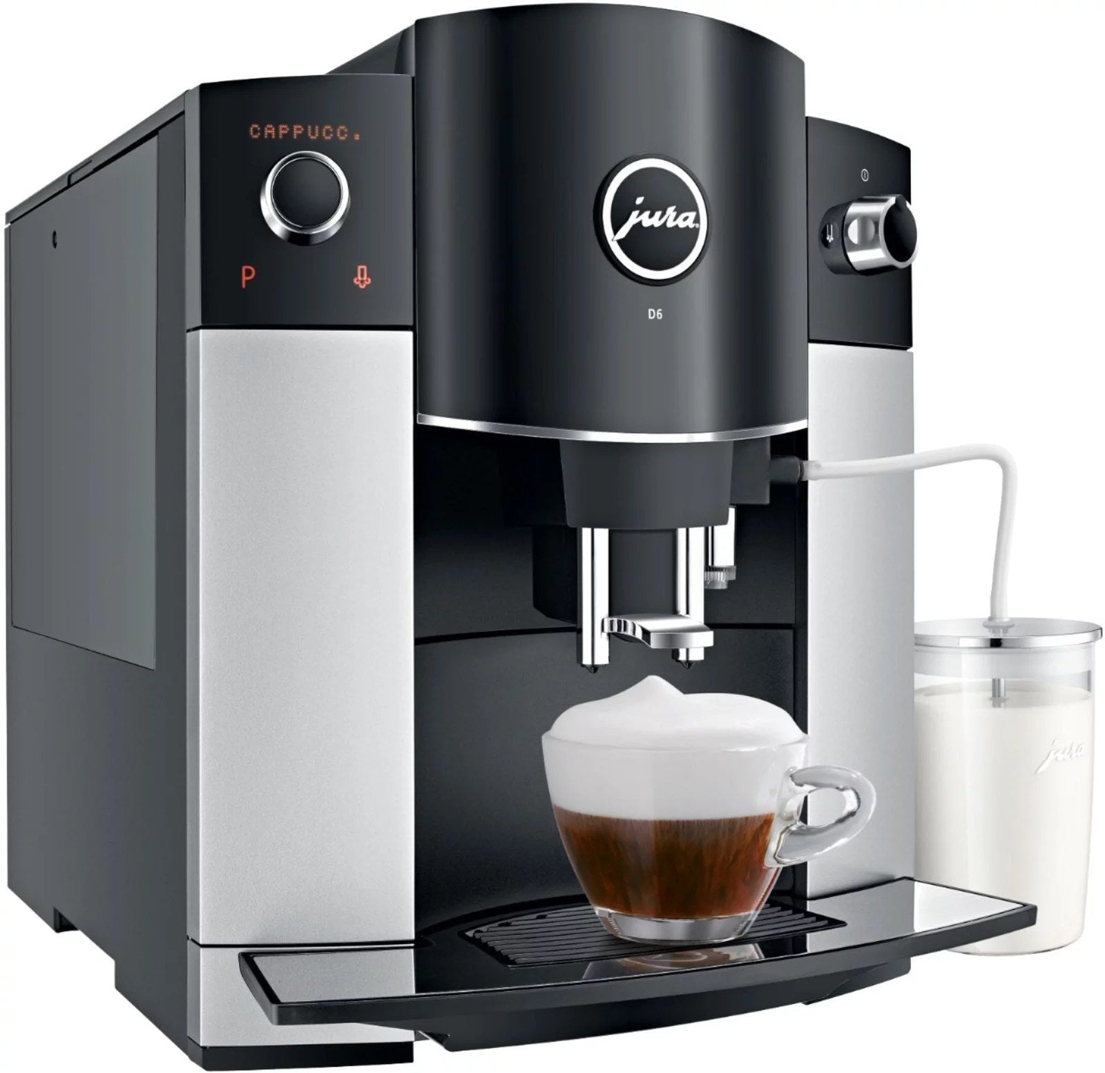 Jura D6 Automatic Coffeemaker and Espresso Machine Platinum