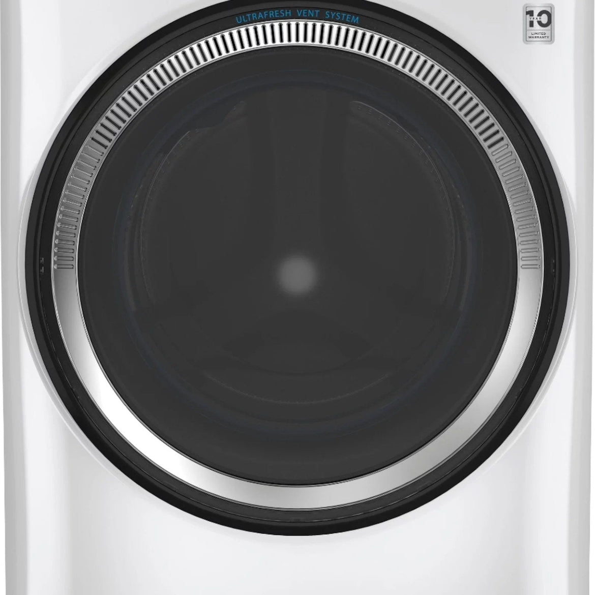GE – 4.8 CuFt High-Efficiency Stackable Smart Front Load Washer w/UltraFresh Vent System & Microban Antimicrobial Technology – White on white