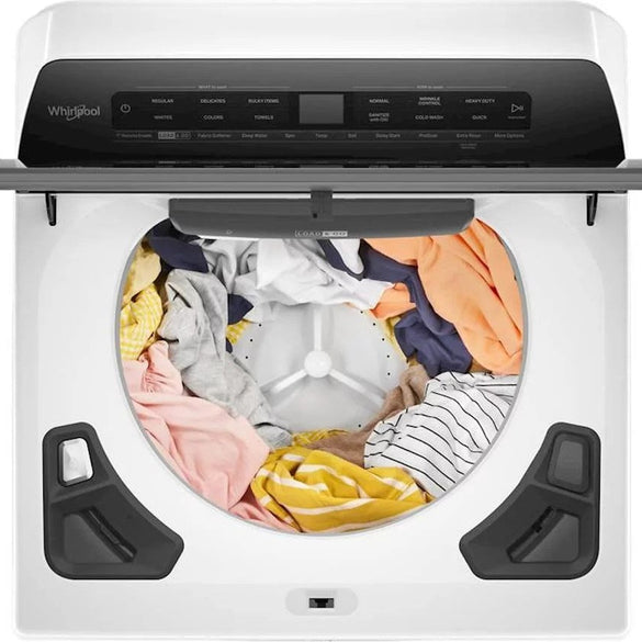 Whirlpool – 4.8 Cu. Ft. High Efficiency Smart Top Load Washer with Load & Go Dispenser – White