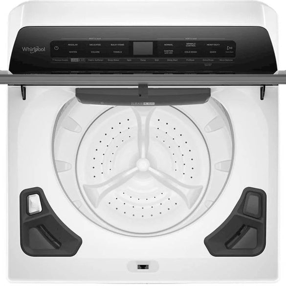 Whirlpool – 4.8 Cu. Ft. High Efficiency Smart Top Load Washer with Load & Go Dispenser – White