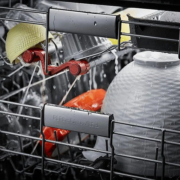 KitchenAid – Top Control Built-In Dishwasher with Stainless Steel Tub, FreeFlex Third Rack, 44dBA – Black stainless steel