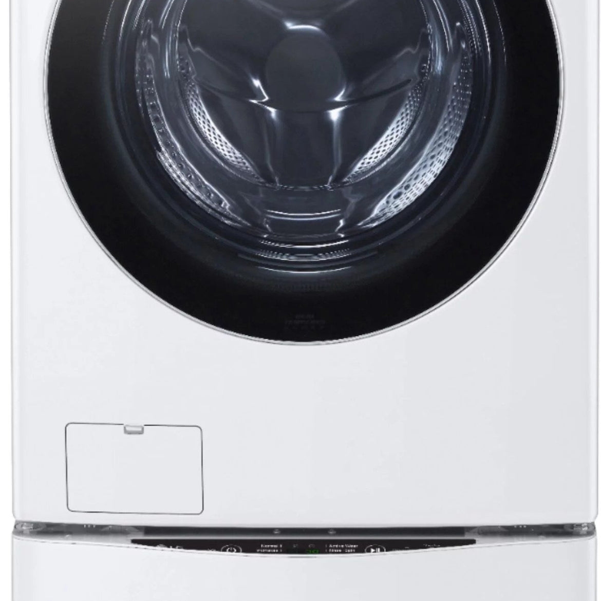 LG – 5.0 Cu. Ft. High-Efficiency Stackable Smart Front Load Washer with Steam and Built-In Intelligence – White