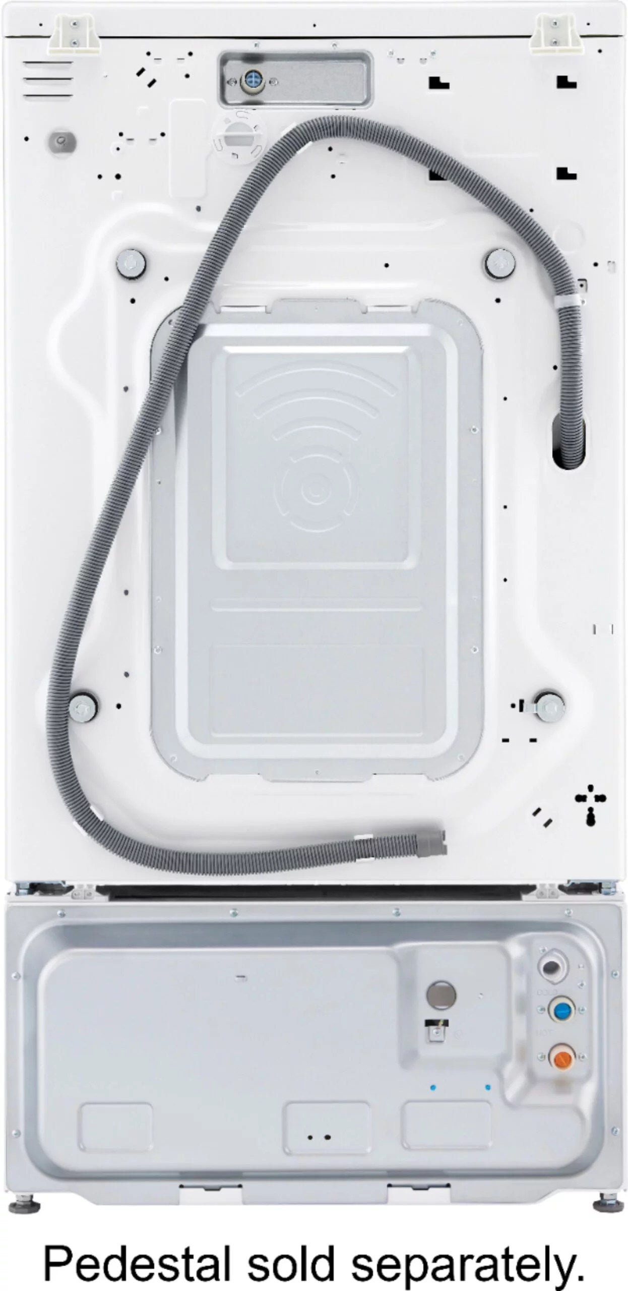 LG – 5.0 Cu. Ft. High-Efficiency Stackable Smart Front Load Washer with Steam and Built-In Intelligence – White