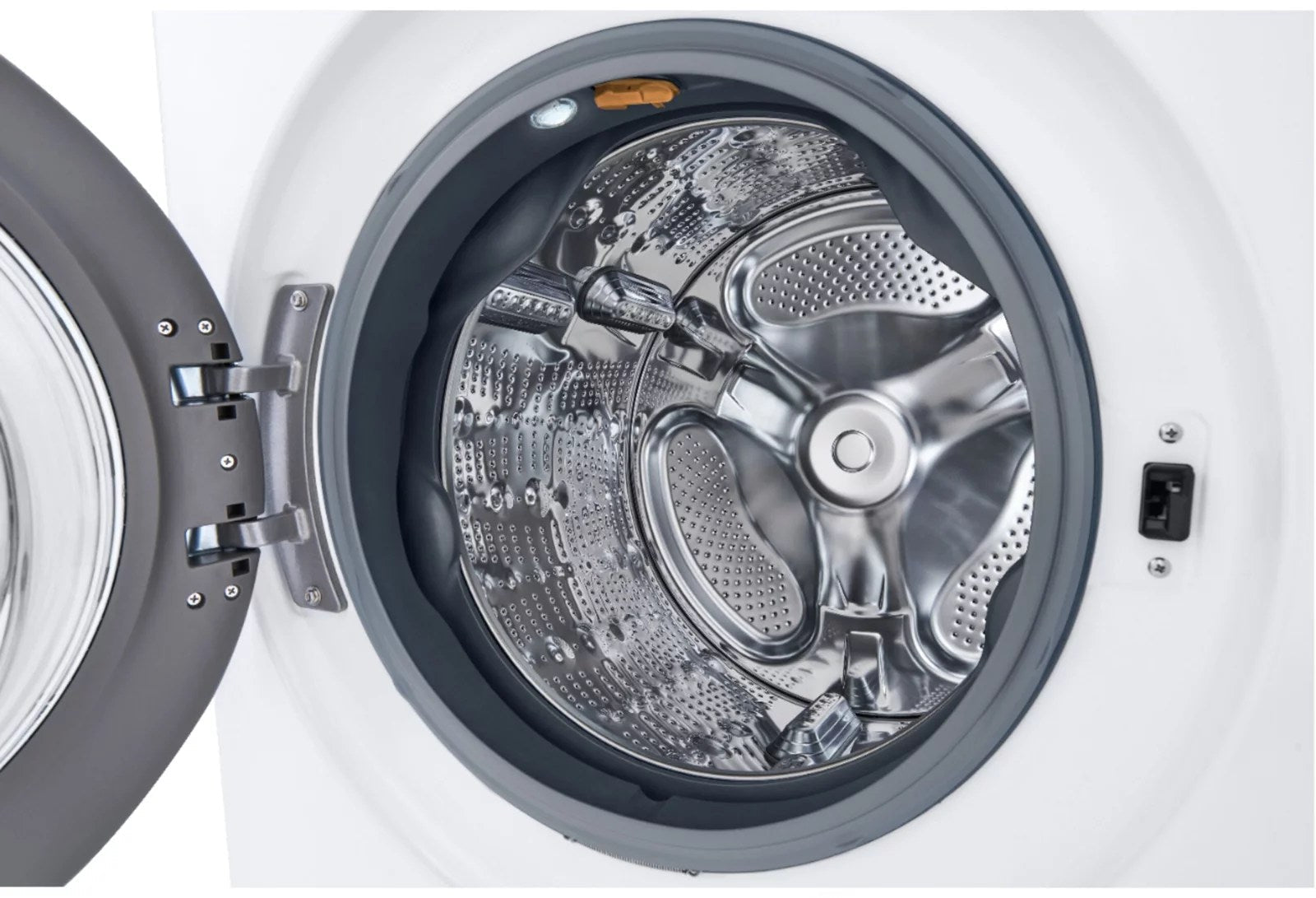 LG – 5.0 Cu. Ft. High-Efficiency Stackable Smart Front Load Washer with Steam and Built-In Intelligence – White