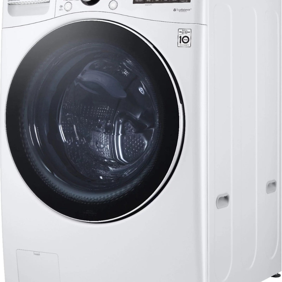 LG – 5.0 Cu. Ft. High-Efficiency Stackable Smart Front Load Washer with Steam and Built-In Intelligence – White