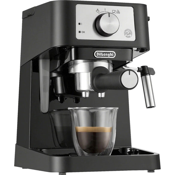 De’Longhi – Stilosa 15 Bar Pump Espresso Machine – Black and Stainless