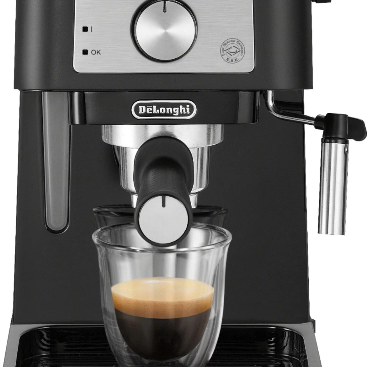 De’Longhi – Stilosa 15 Bar Pump Espresso Machine – Black and Stainless