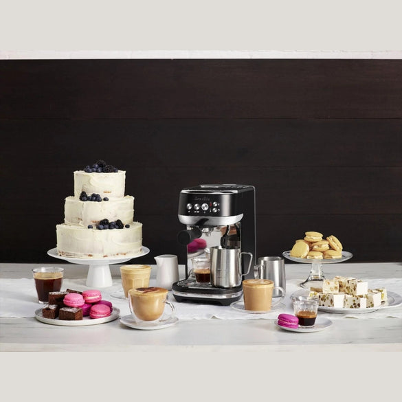 Breville The Bambino Plus Espresso Machine, Black Truffle-BES500BTR1BUS1