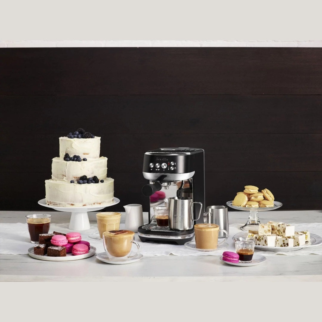 Breville The Bambino Plus Espresso Machine, Black Truffle-BES500BTR1BUS1